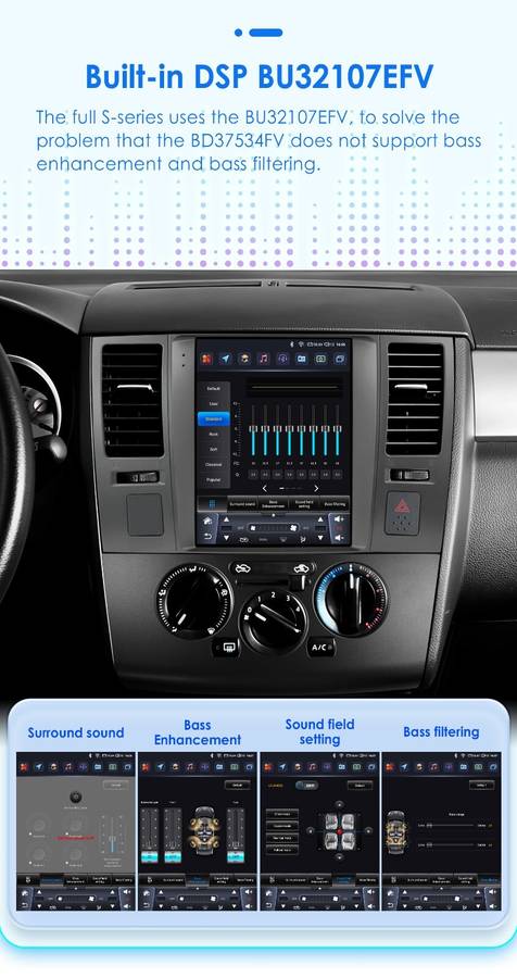 9.7'' 8-Core Android 13 Car Radio For Nissan Tiida 2005-2013 GPS Stereo WiFi RDS