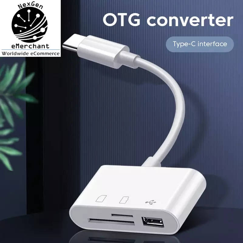 Type-C 3 IN 1 Micro SD TF Card Reader Multifunction USB Adapter