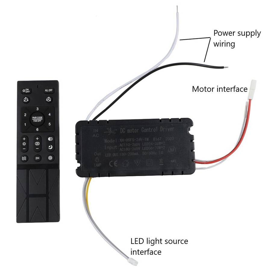 Ceiling Fan Light Remote Control With Flexible Speed Options And Battery Alerts