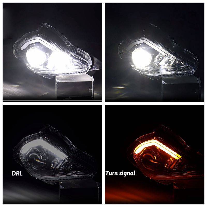For Yamaha Raptor 700 R 350 YFZ450 R Wolverine 2006-2023 Pair LED Headlight Set