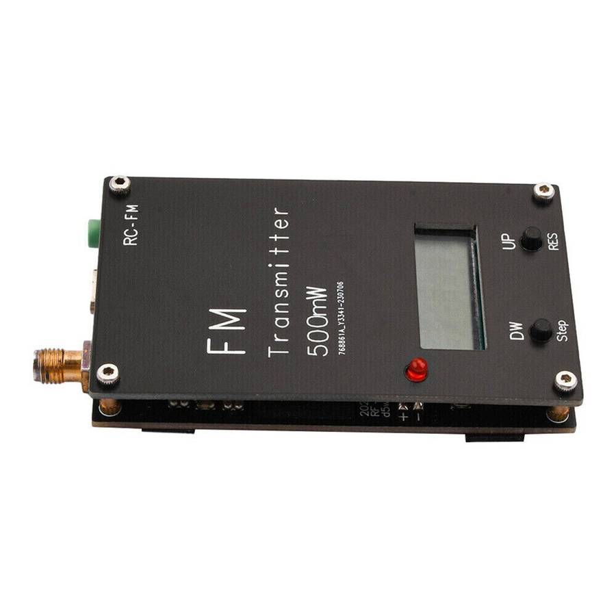 FM Stereo Transmitter With Adjustable Frequency For Devices