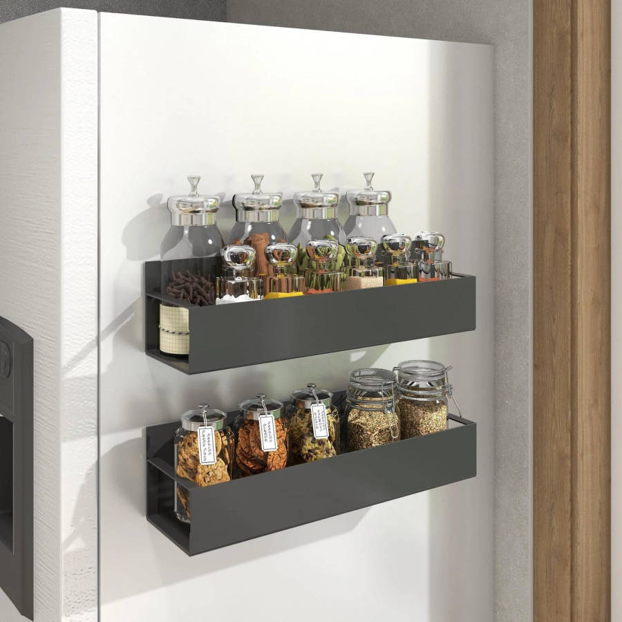 2Piece Magnetic Storage Spice Rack for Fridges & Ovens