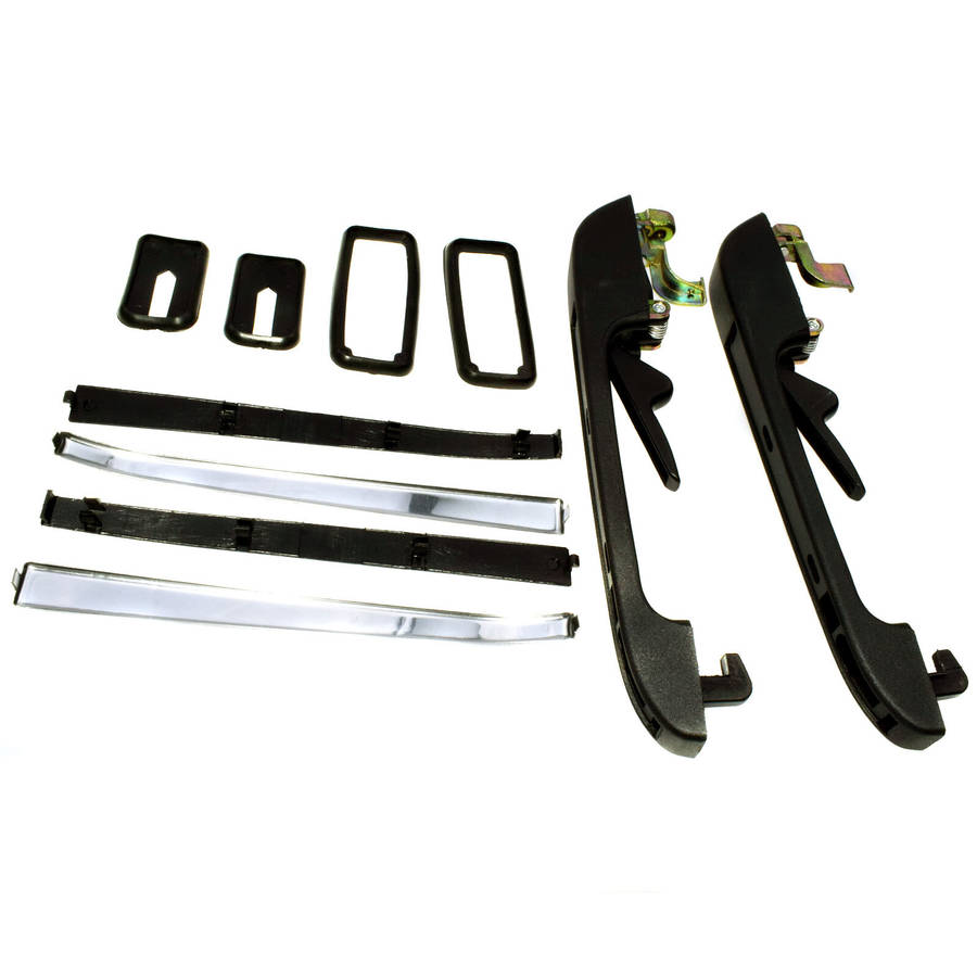Rear Left & Right Side Exterior Door Handle W/Key For VW Golf Jetta Rabbit New
