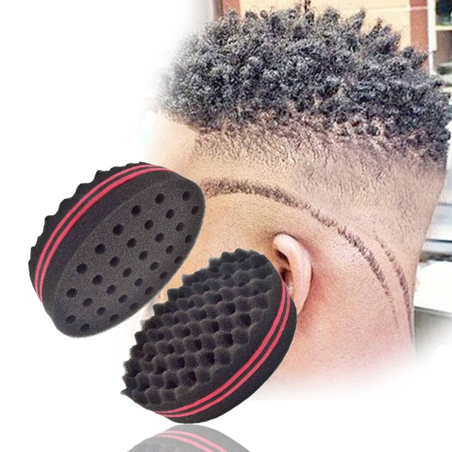 Wave Barber Hair Brush Sponge For Dreads Afro Locs Twist Curl Coil Barbershop