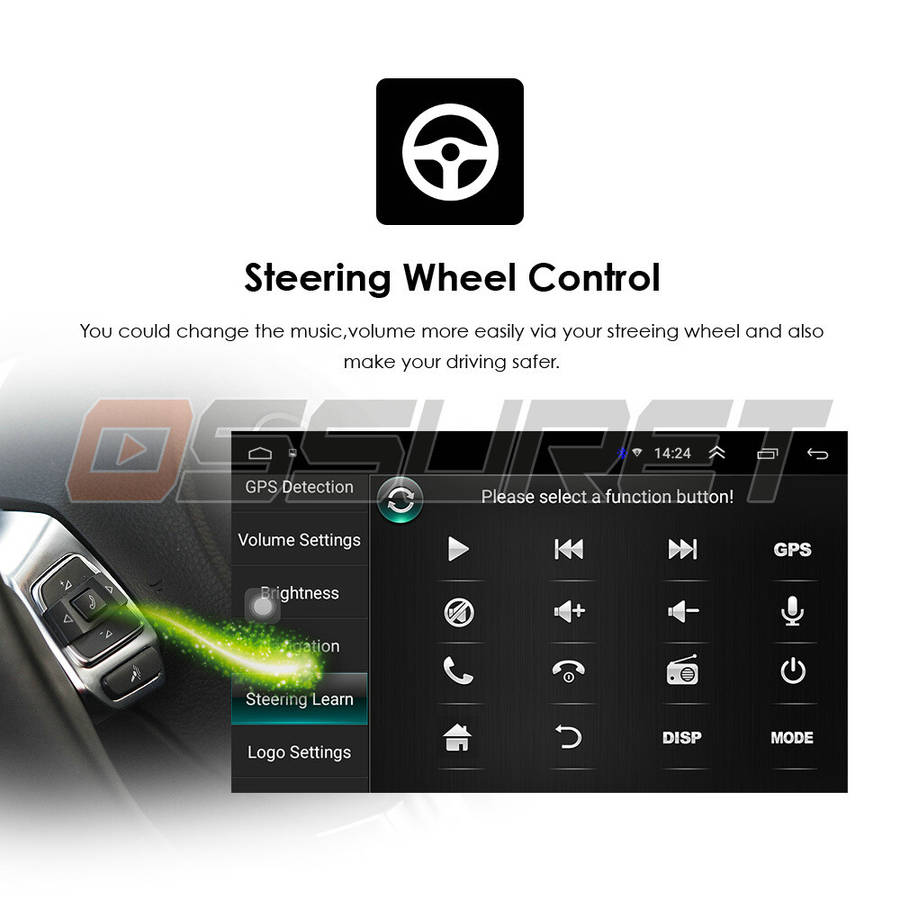 Android 9.1 7" Car Stereo GPS Navigation FM Radio Player Double Din WIFI BT +MIC