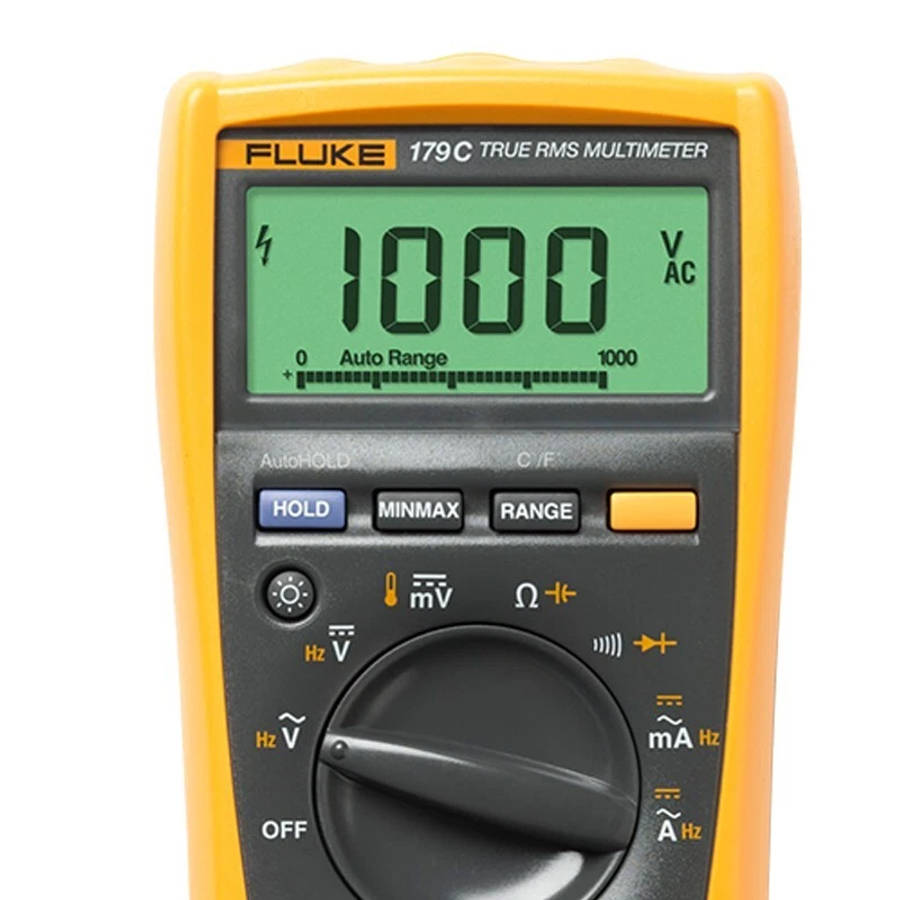 True Rms Voltage Multimeter - Fluke 179C Digital Multimeter True-RMS Voltage & Current ...
