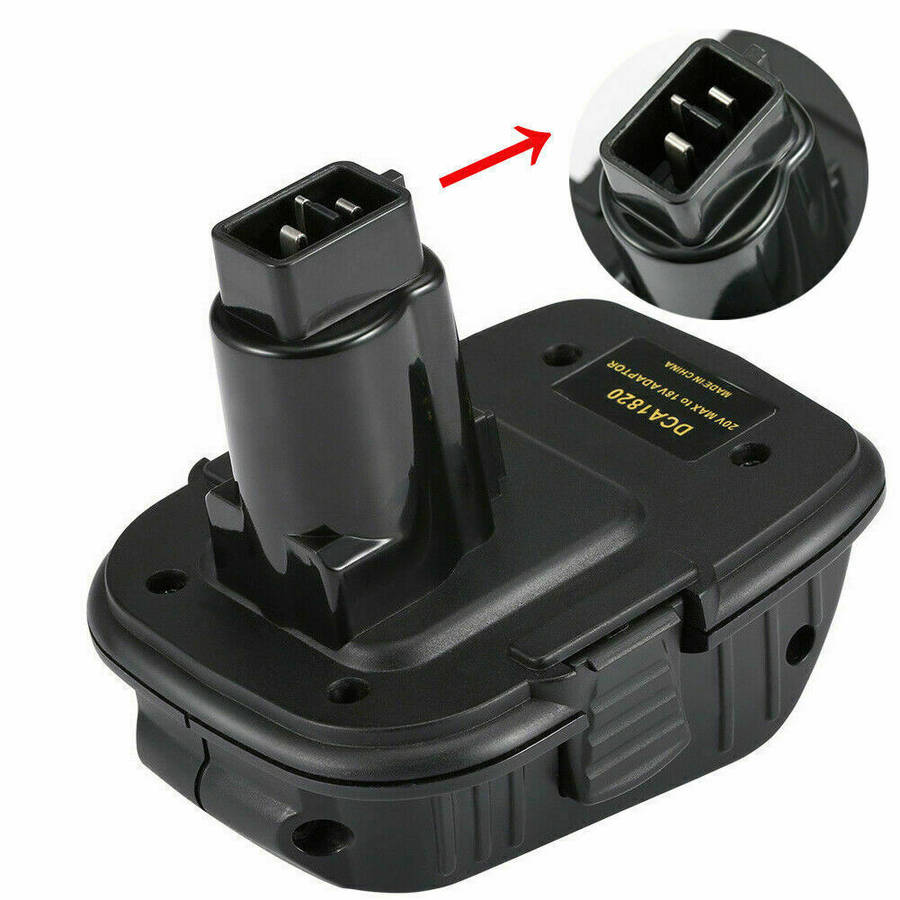 DCA1820 Adapter For DeWalt 20V Li-Ion Battery DCB206 To 18V NiCad NiMh Battery