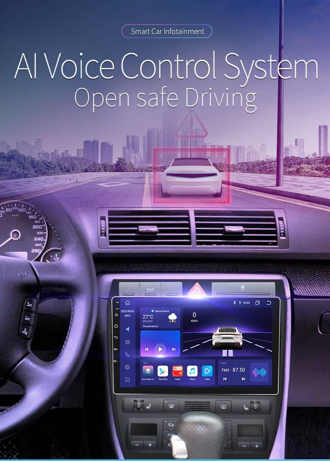 For 2004 Audi A6 C5 S6 Android 12 Car Stereo Radio GPS SatNav Wifi CarPlay 4+64G