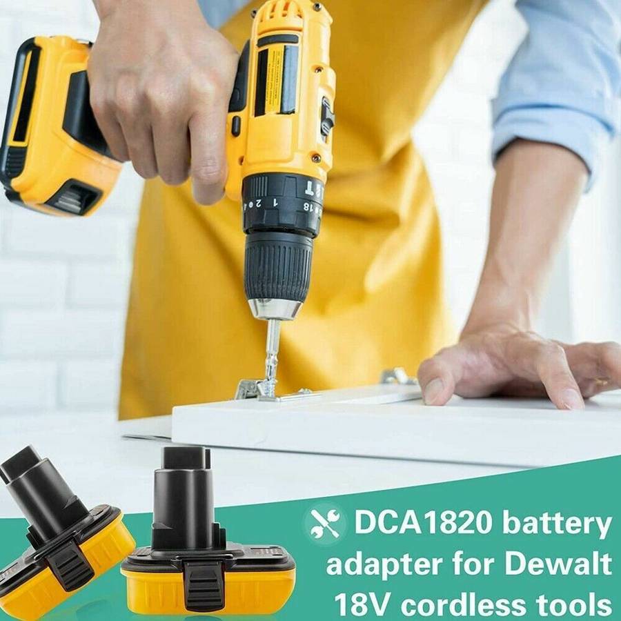 For DEWALT 18V/20V Battery Adapter Converter 18V to 20V Max Li-Ion Tools DCA1820