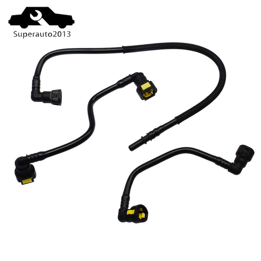 3PCS Fuel Filter Fuel Hose Lines For Mercedes W163 ML320 ML430 ML55 1998-2005