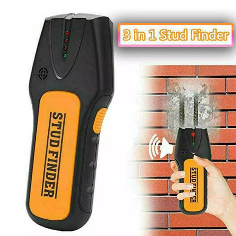 3 in 1 Stud Finder Wall Scanner Detector Wood Beam Metal Wire Sensor LCD NEW