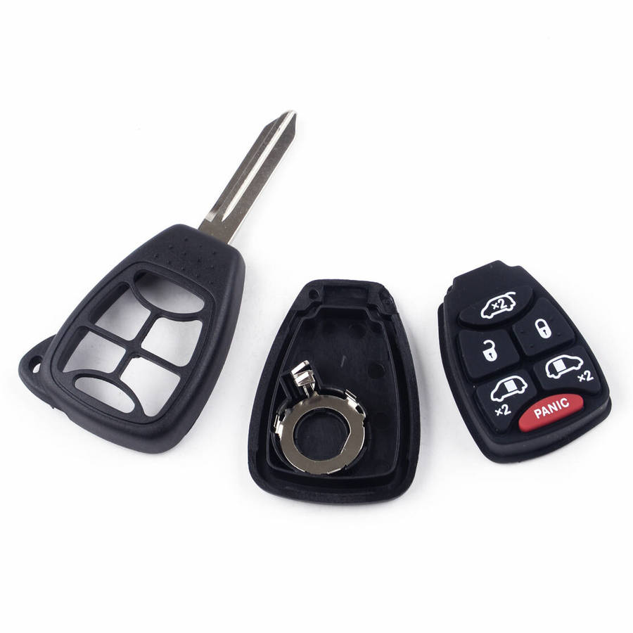 6 Button Remote Smart Key Shell Case Blank Blade Fit for Chrysler Jeep Dodge