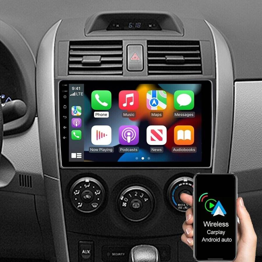 9" For Toyota Corolla 2006-2012 Apple Carplay Android 11 Car Stereo Radio GPS