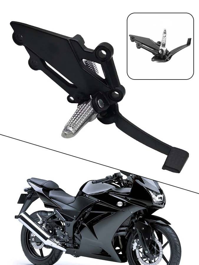 Foot Peg Bracket Brake Pedal Lever Assembly For EX 250R,NINJA250 For Kawasaki