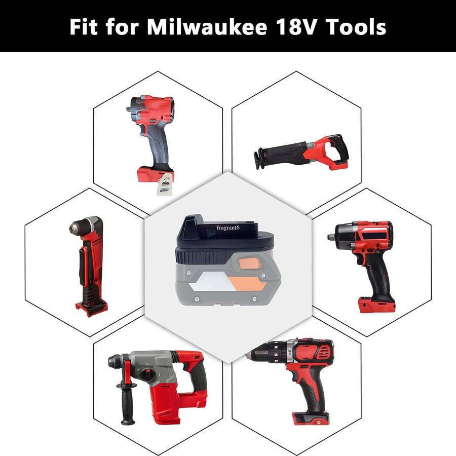 Battery Adapter for Ridgid for AEG 18V Li-ion to for Milwaukee 18V Power Tool