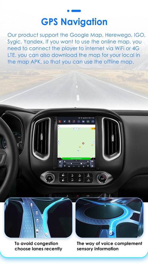 9.7'' For Chevrolet Colorado 2015-2019 GMC Canyon 8Core Android 13 Car Radio GPS