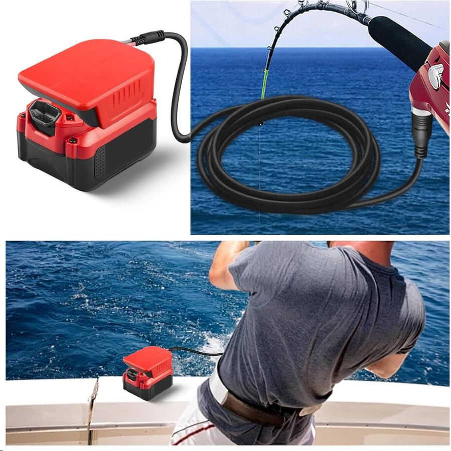 Electric Fishing Reel Batterty Adapter for Craftsman 20V Work for Shimano 14.4V