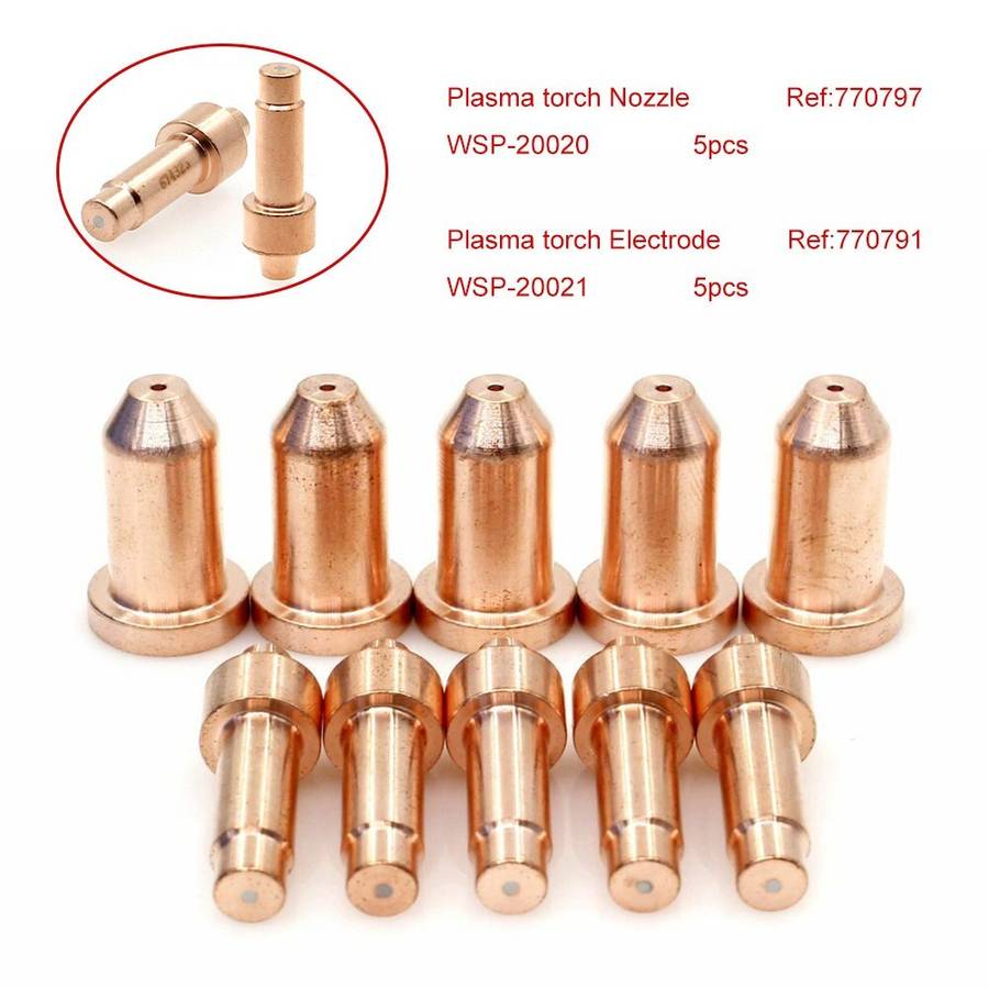 10 X Plasma Electrode Tips 40A For Hobart 40i,XT12R,XT30R,XT40R/770791/770797