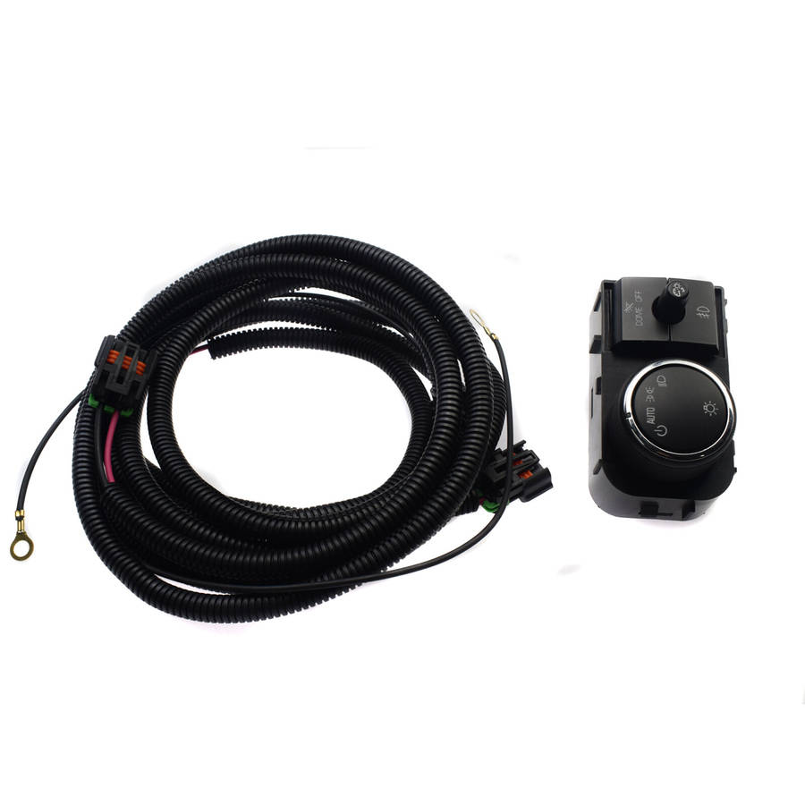 Headlight Lamp Switch & Wiring Harness For Chevy Silverado GMC Sierra 25858705
