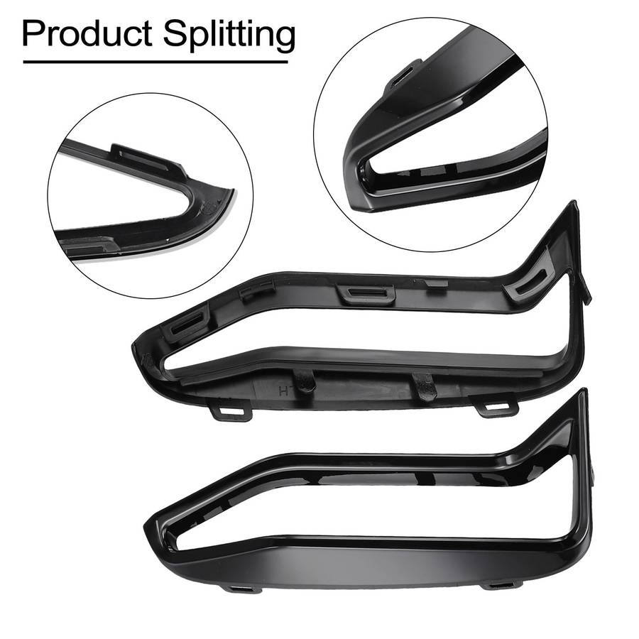 Pair Front Bumper Side Grille Black Trim For BMW 3' For G20 G21 M340i //new