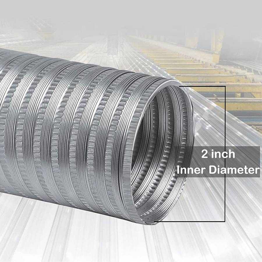 Sleek Design 2 Inch Diameter Pellet Stove Fresh Air Intake Hose Assembly