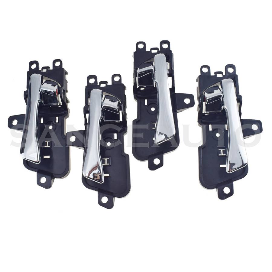 New 4PCS Front Rear LH RH Inside Chrome Door Handles For Hyundai Sonata 2011-15