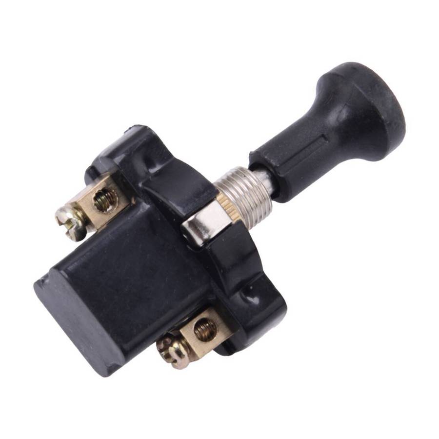 8mm/0.31" Thread Mount Electrical Vehicle Auto On-Off Push-Pull Switch 12V