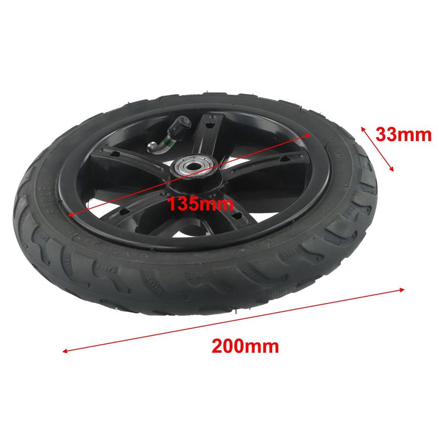 8 (200*45) Pneumatic Tire Inflatable Full Wheel Anti Skid For Electric Scooter