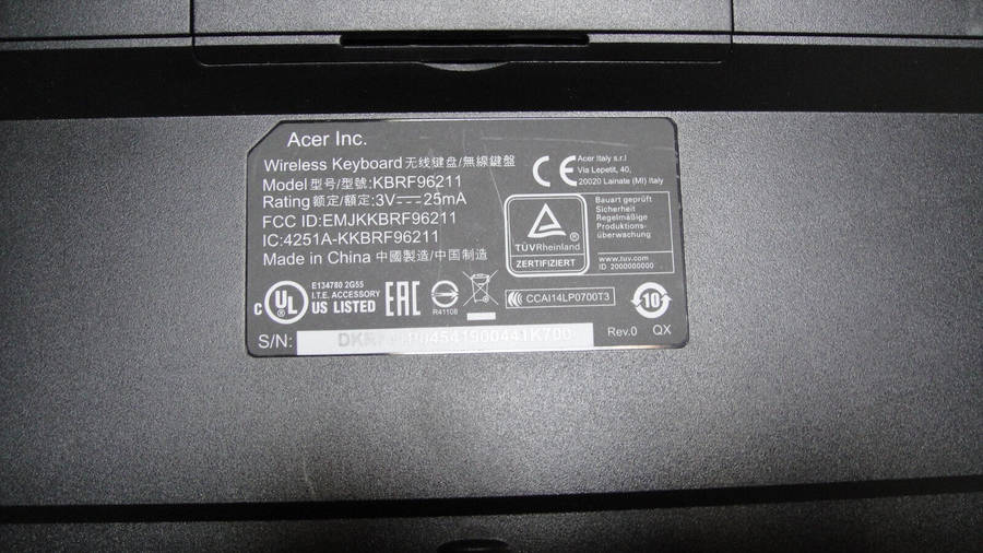 Acer Wireless Keyboard