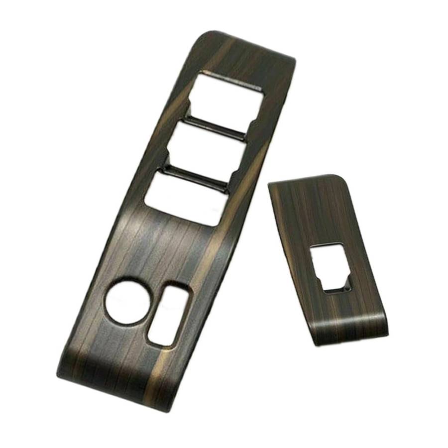 Fit for 2020-22 Toyota Highlander Wood Grain Window Lift Switch Cover Trim 4x