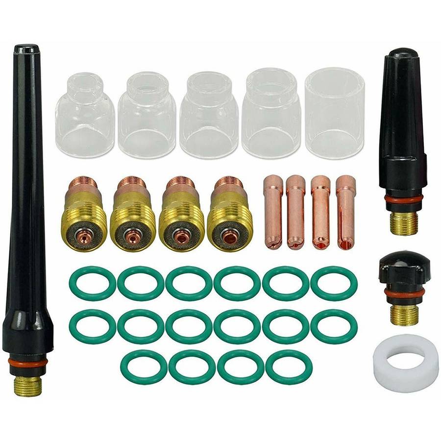 1set TIG Welding Torch Gas Lens #5-10 Glass Cup Kit For WP-17/18/26