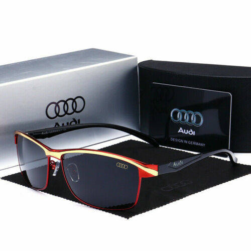 Audi Mens HD Polarized Sunglasses Color Lens 100% UV blocking Outdoor Sports