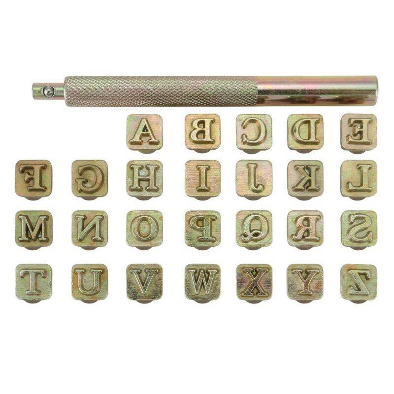 26pcs Alphabet Letter Metal Stamp Punch Set For Leather Craft Tools-Kit