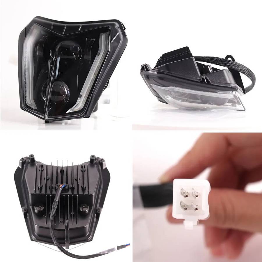 LED Headlight H/L beam Head Lamp For KTM 200 250 300 450 500 XCW 350 EXC-F XCF-W