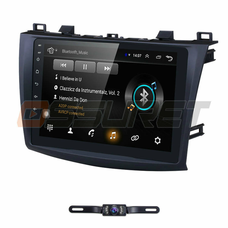 For Mazda 3 2010-2013 Car Radio 9" Android 9.0 2Din GPS Navi Stereo Wifi DAB+Cam