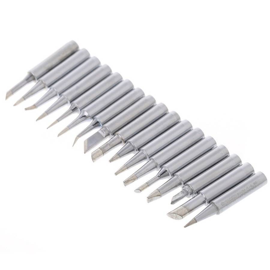 17Pcs/set Tips Solder Soldering Iron Rework Station For