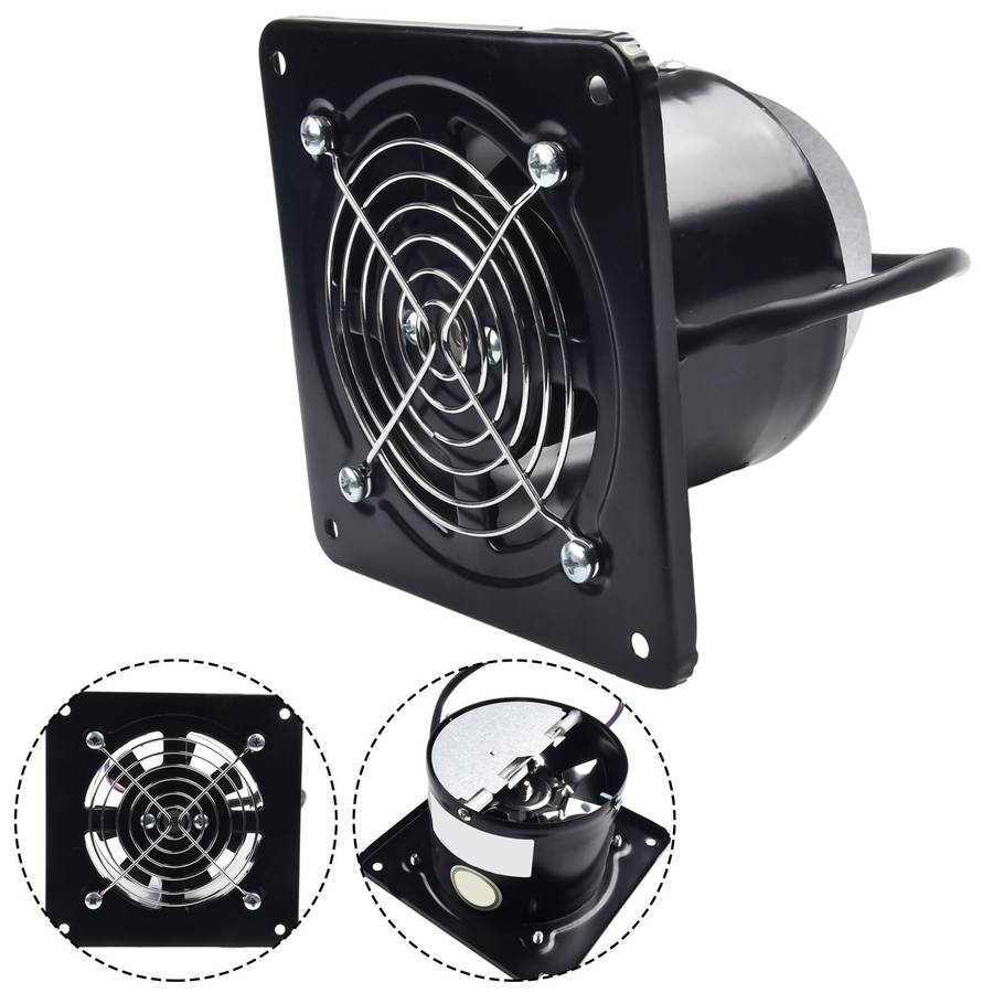 4inch Industrial Ventilation Extractor Axial Exhaust Air Blower-Fan-Gar