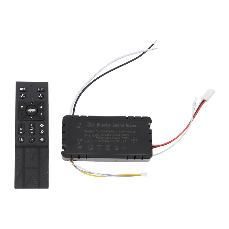 Ceiling Fan Light Remote Control With Flexible Speed Options And Battery Alerts