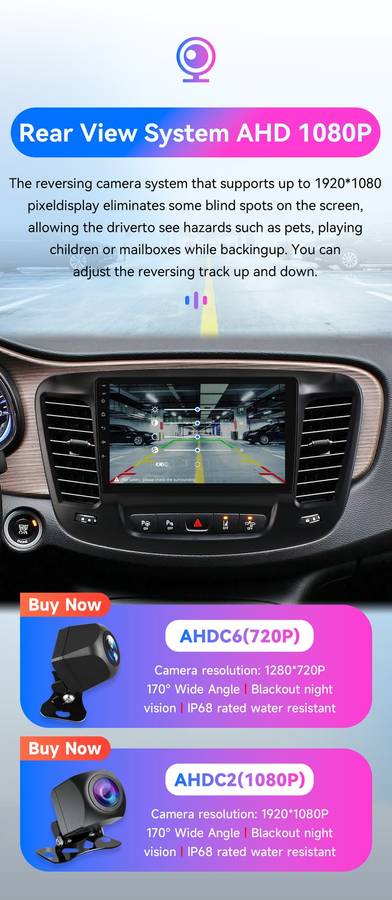 4+64GB Android 14 Carplay Stereo Radio GPS 8Core For 2015-2019 Chrysler 200 200C
