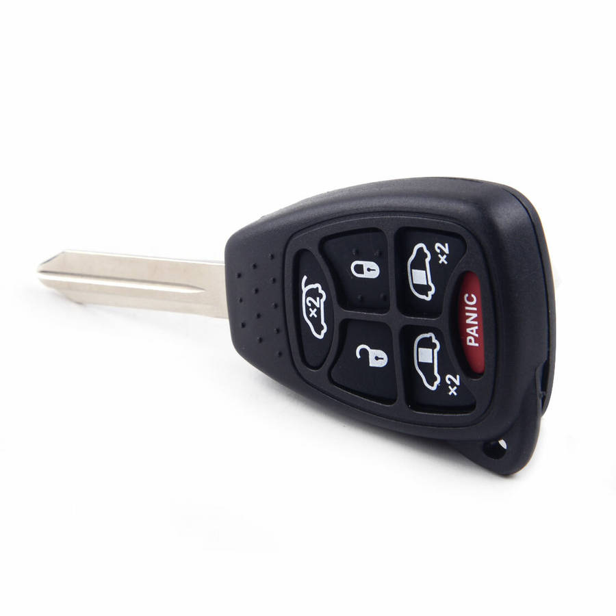 6 Button Remote Smart Key Shell Case Blank Blade Fit for Chrysler Jeep Dodge