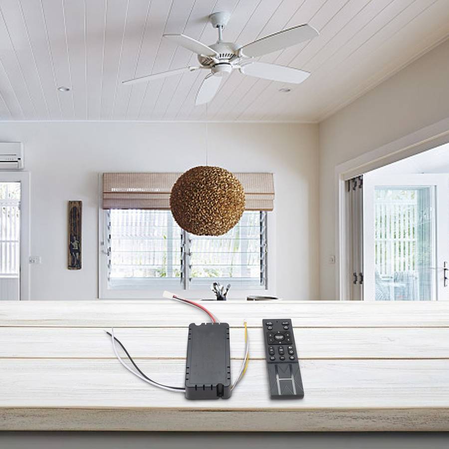 Ceiling Fan Light Remote Control With Flexible Speed Options And Battery Alerts