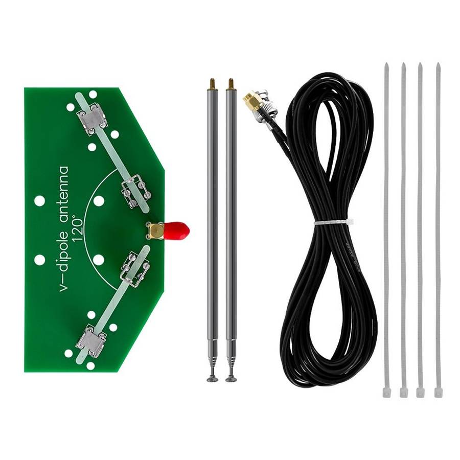 137MHz V Dipole Antenna Kit For Aviation Use With Adjustable Signal Frequency