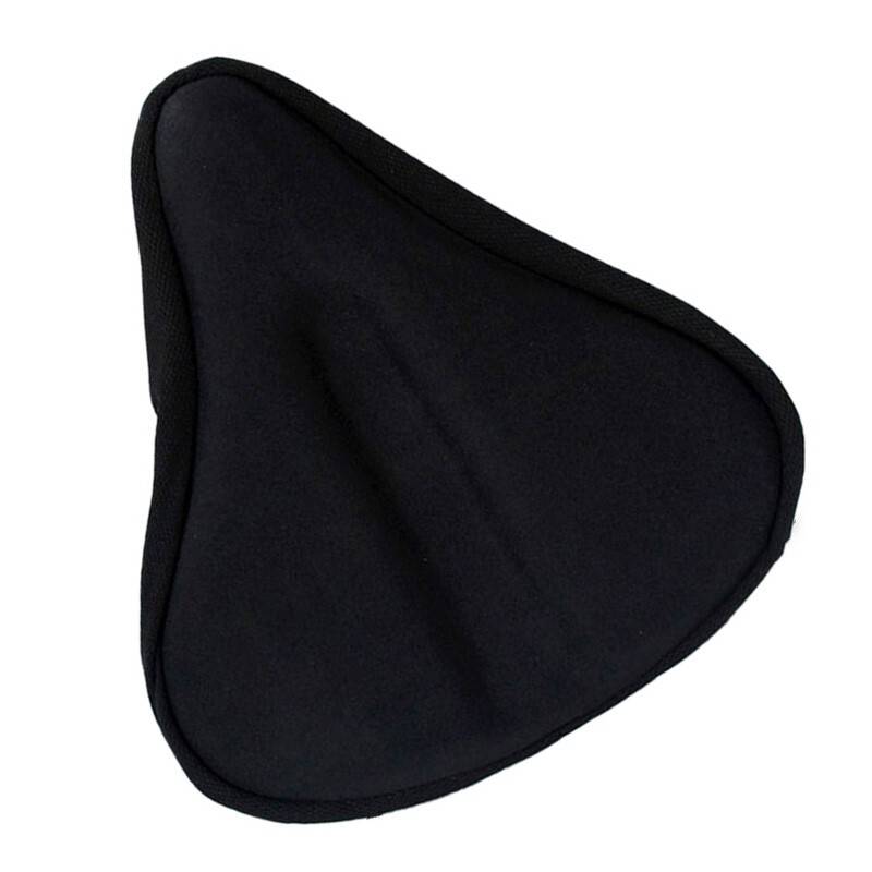 Exercise Bike Seat Gel Cushion Cover For Large & Wide Bicycle Saddle Pads Bike