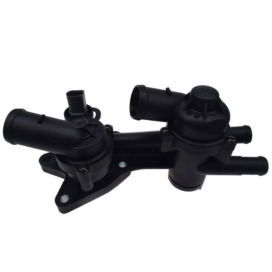 03C121111AE Coolant Thermostat Housing Assembly Black For VW Jetta Vento Audi A1