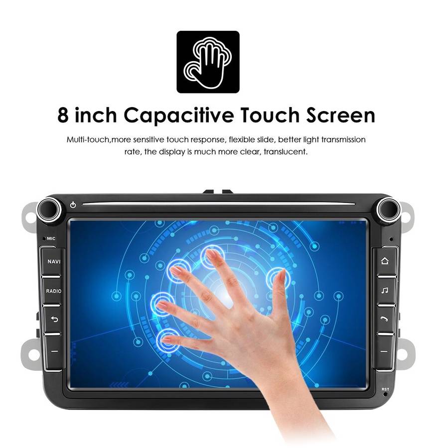 32GB For VW Golf MK5 6 Jetta Polo Apple Carplay Android 13 Car Radio GPS +Camera