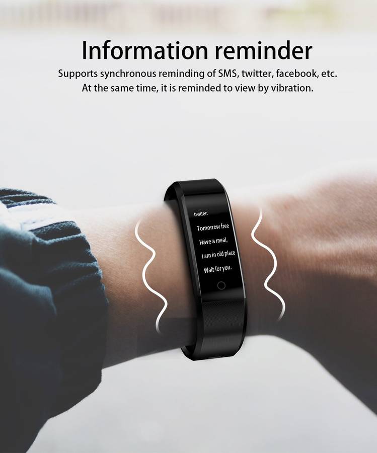 Smart Sports Watch - Activity Sleep Tracker Heart Rate Fitness Pedometer Bracelet Smart Watch