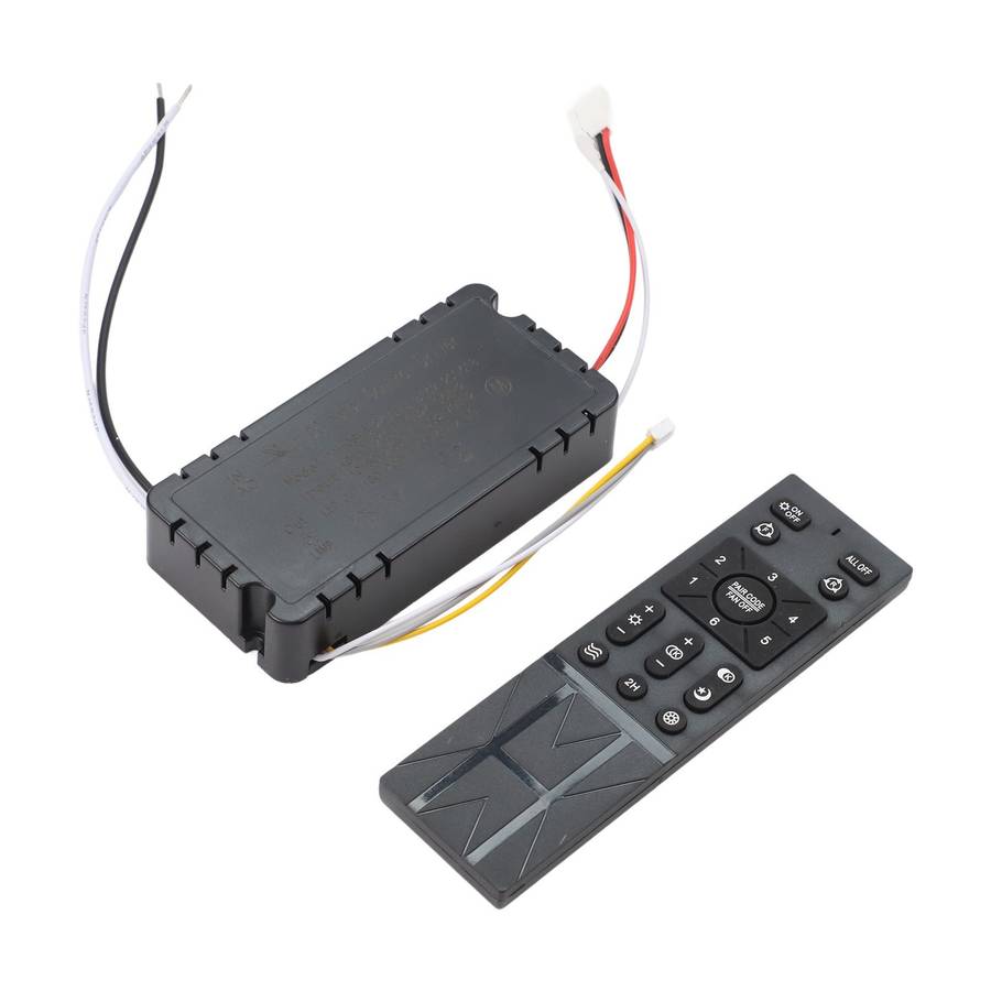 Ceiling Fan Light Remote Control With Flexible Speed Options And Battery Alerts