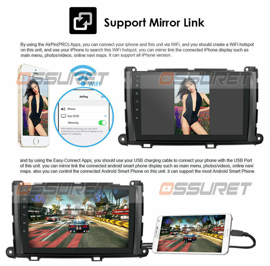 9'' Toyota Sienna 2010-2014 Android 10 Car Stereo Radio GPS Navigation Quad-Core