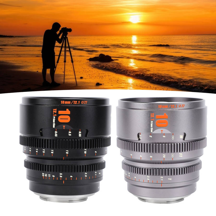 Cinema Lens 10mm APS C 260 Deg Ultra Long Focus Large Aperture E Mount Camera