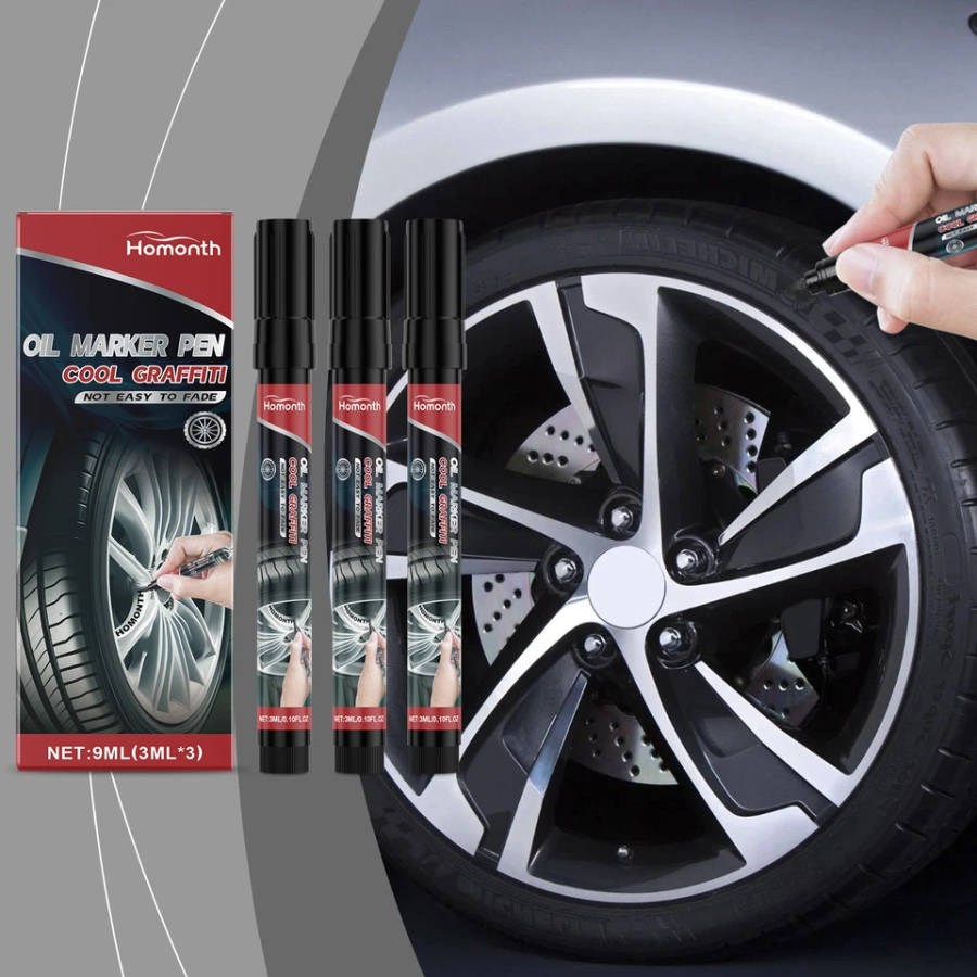 Tire Permanent Paint Marker Pen Car Tyre Rubber Universal Waterproof Oil Based